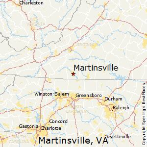 cities near martinsville va.